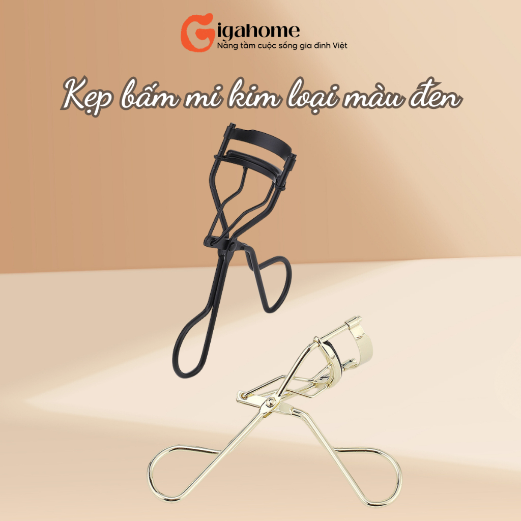 Kẹp Bấm Mi Siêu Cong, Kim Loại Màu Đen GIGAHOMEVN 2668