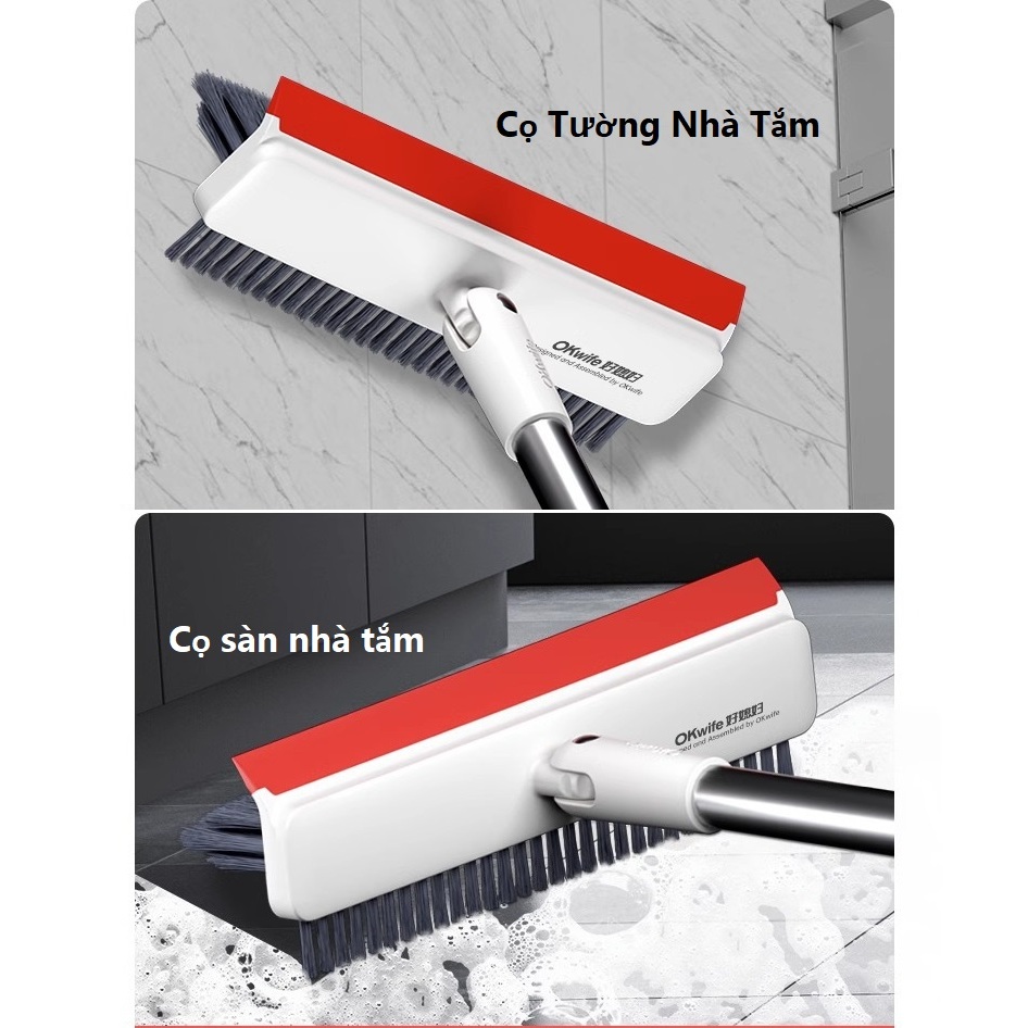 Cây Chà Sàn Nhà Tắm OK01 3 Trong 1 Thiết Kế Chà Sàn, Gạt Nước - OENON