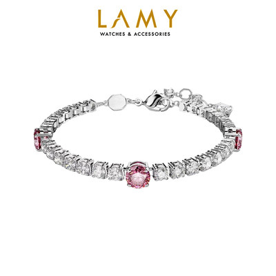 Vòng tay LAMY Matrix Tennis Pink Bracelet Silver 2093