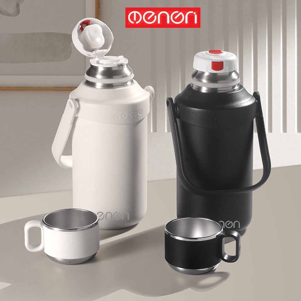 Bình Giữ Nhiệt 1200ml Chất Liệu Inox 316 Cao Cấp, Có Kèm Lọc Trà Và Cốc | BigBuy360 - bigbuy360.vn
