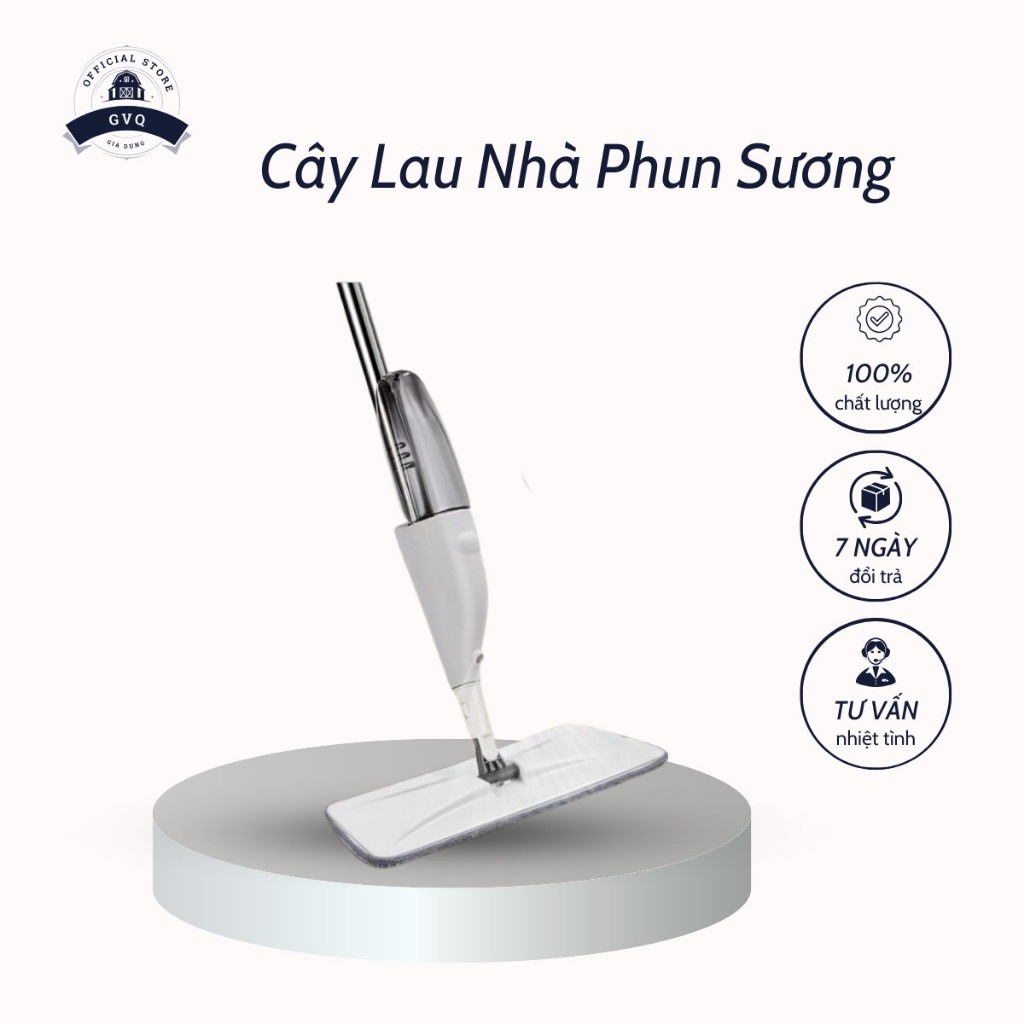 Cây Lau Nhà Phun Sương Có Bình Chứa Nước 350Ml Dễ Dàng Sử Dụng (GVQ Store)