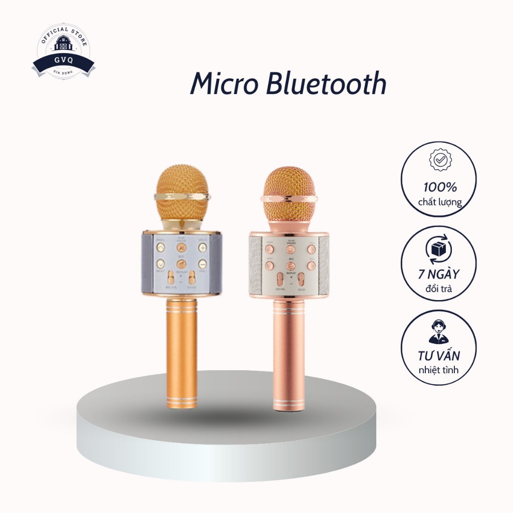 Micro Bluetooth Không Dây GVQ Store Kết Nối Điện Thoại Thông Minh Âm Thanh Chuẩn Tiện Lợi Sử Dụng