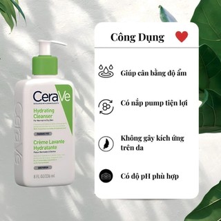 Sữa rửa mặt Cerave Cleanser 236ml