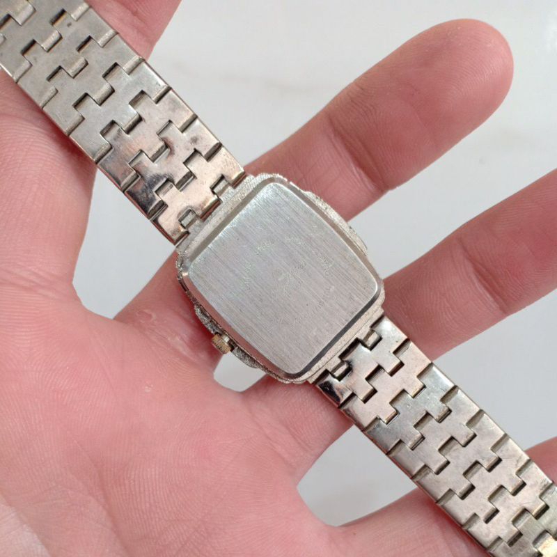 Đồng hồ si nam nữ mặt vuông tank hiêuk MAVY MAISON lịch trăng sao cũ theo thời gian phù hợp nam tay nhỏ với nữ tay to