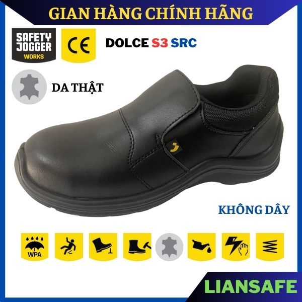 Giày bảo hộ lao động nam Safety Jogger Dolce - X0600 S3 mũi sắt không dây - Giày công trình nam chống đinh - làm đầu bếp