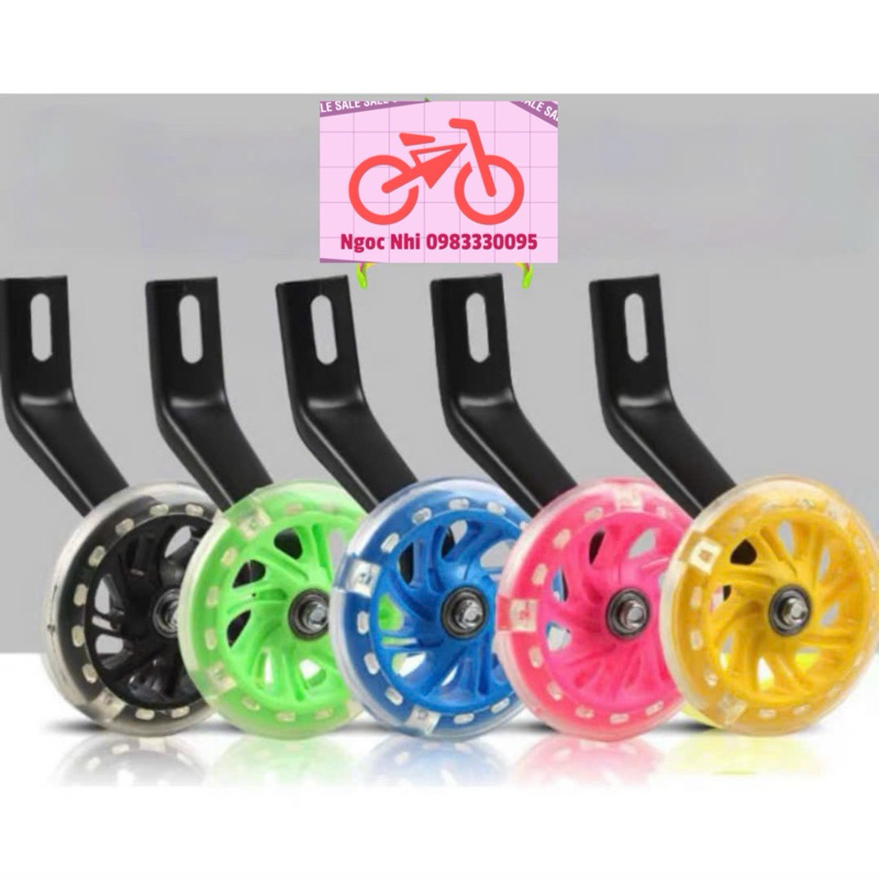 BÁNH PHỤ XE ĐẠP TRẺ EM, HÀNG CHÍNH HÃNG, ĐỦ CỠ 12-20 INCH, CÓ ĐÈN