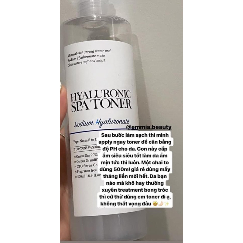 Toner Badskin Hyaluronic Spa 500ml