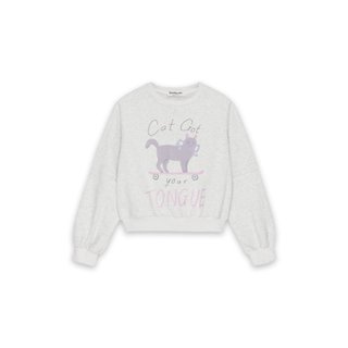 Kuchimachic - Áo SWEATER dáng ngắn CAT GOT mã sản phẩm KUAN23109