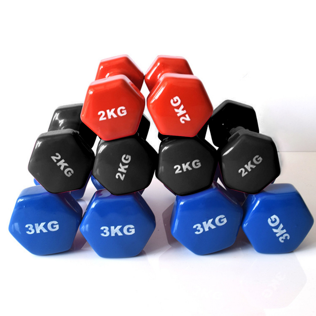 Tạ tay lõi gang bọc cao su đa năng cầm tập tay, gym thể thao tại nhà 1kg 2kg 3kg 4kg 5kg nam nữ chống trơn xước vỡ sàn
