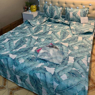 Bộ 5 Món Vỏ Chăn Ga Gối Coton poly cao cấp