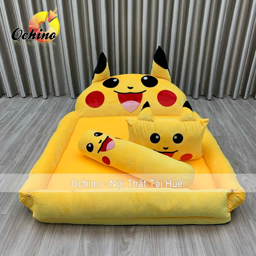 Giường nệm thú bông Dáng Nôi Hàng handmade Size 1m1 x 1m6