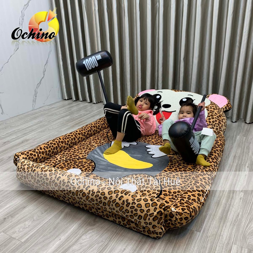 Giường nệm thú bông Dáng Nôi Hàng handmade Size 1m1 x 1m6