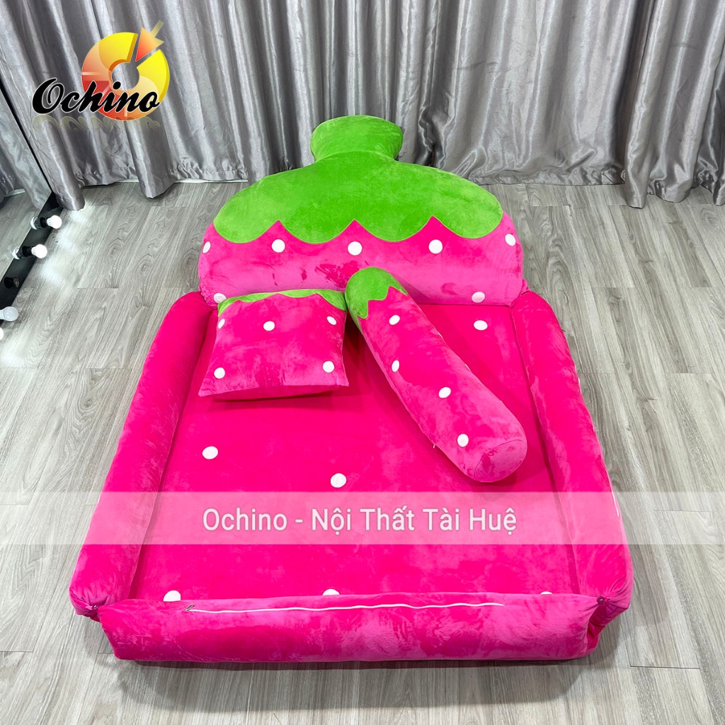 Giường nệm thú bông Dáng Nôi Hàng handmade Size 1m1 x 1m6