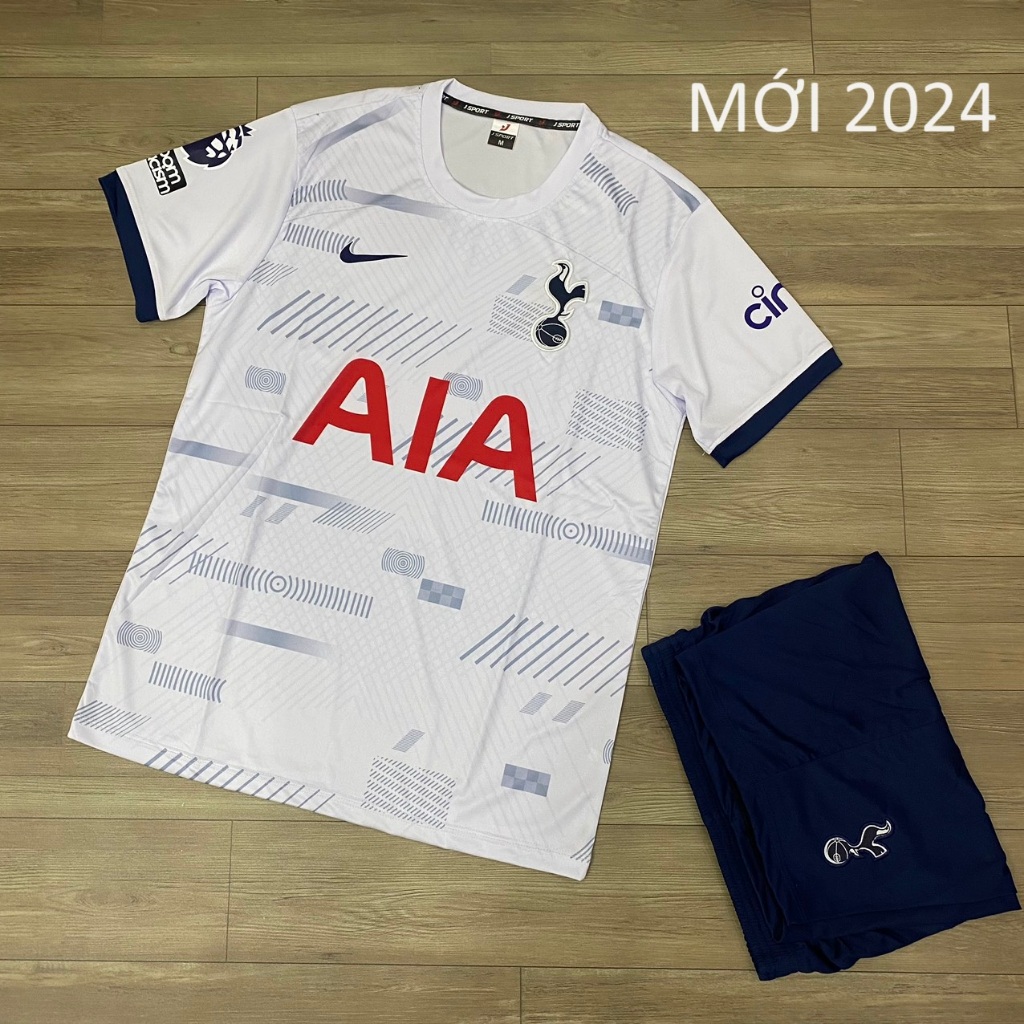 Bộ quần áo bóng đá Tottenham trắng sân nhà 2024 FLG Ng.H.A mới + No Room