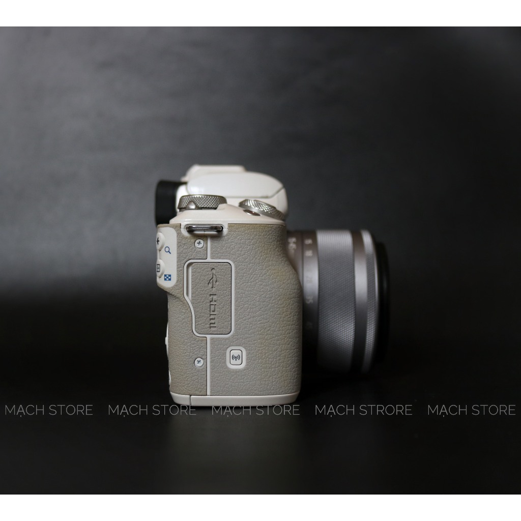 MÁY ẢNH CANON EOS M50 + LENS 15-45MM F3.5-6.3 IS STM MÀU TRẮNG