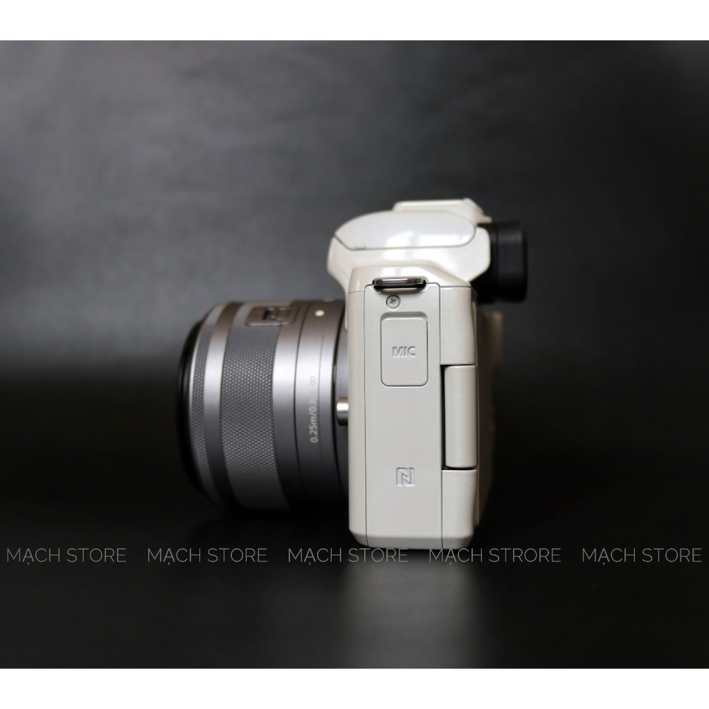 MÁY ẢNH CANON EOS M50 + LENS 15-45MM F3.5-6.3 IS STM MÀU TRẮNG