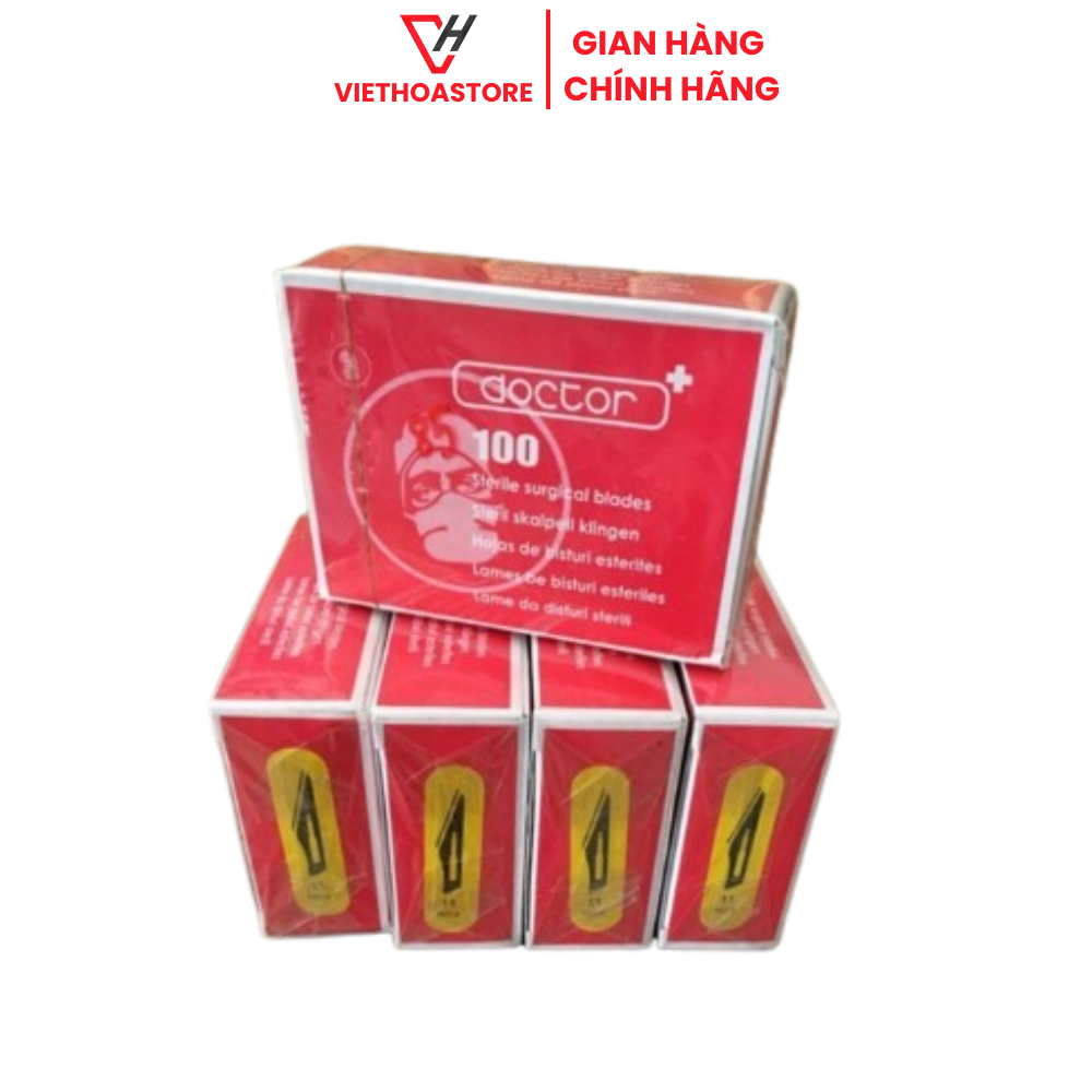 Dao Số 11, Hộp Dao Mổ KIATO Các số 11 Cao Cấp Hộp 100 Cái