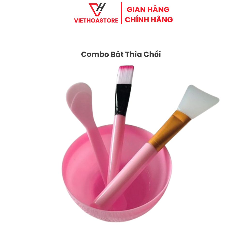 Combo Bát - Thìa - Chổi Đắp Mặt Spa
