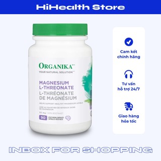 Viên uống Magie Organika Magnesium L-Threonate 90 viên hỗ trợ sức khỏe tim mạch và tăng cường sinh lý 