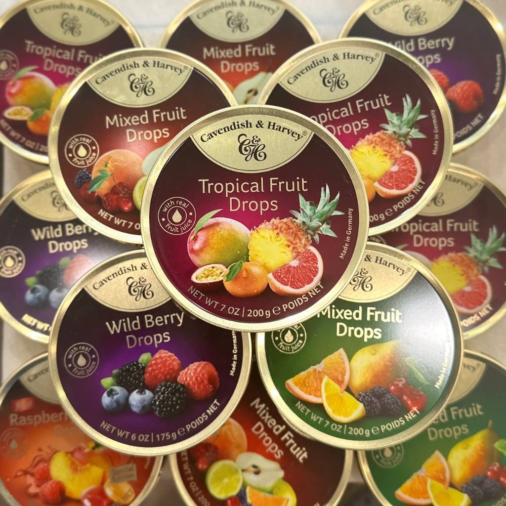 Kẹo trái cây hộp thiếc Cavendish & Harvey - Hàng Đức