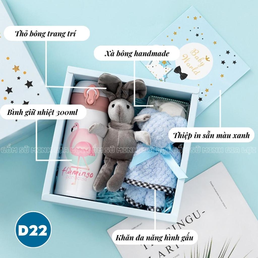 Set quà tặng dễ thương kèm thiệp chúc mừng  quà sinh nhật, giáng sinh