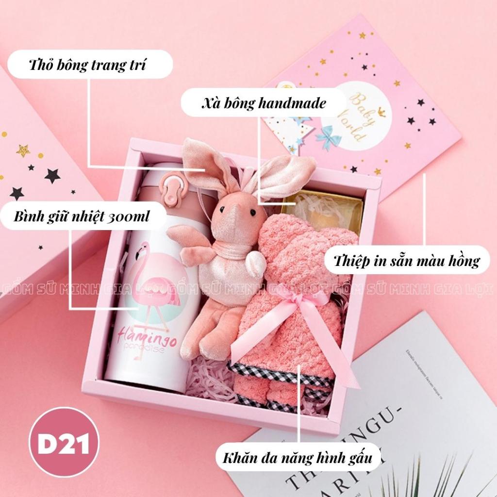 Set quà tặng dễ thương kèm thiệp chúc mừng  quà sinh nhật, giáng sinh