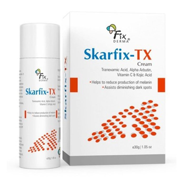 Kem Fixderma Skarfix-TX Cream hỗ trợ làm mờ vết thâm, vết nám, tàn nhang 15g/30g