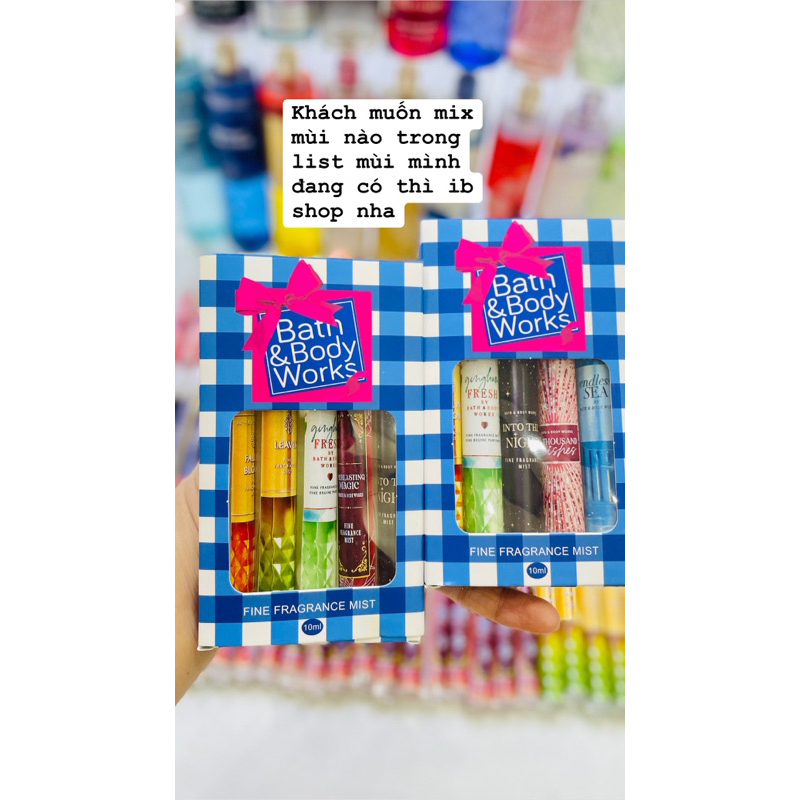 Chiết body mist - xịt thơm toàn thân BATH & BODY WORKS