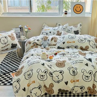 Bộ 5 Món Vỏ Chăn Ga Gối Coton poly cao cấp