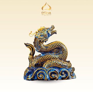 [Chính hãng] RƯỢU RỒNG SỨ VIP DOHA Royal Darius XO Gold 23K - LONG VÂN HỘI LỘC