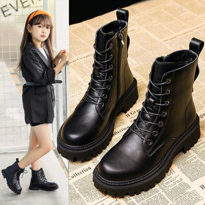 Giày bốt cho bé boot bé gái boot bé trai Bốt cao cổ trẻ em