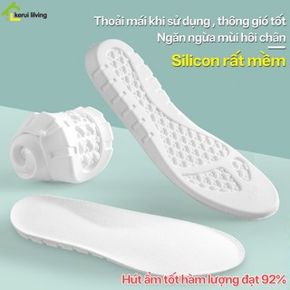 Lót giày NAGO,miếng lót giày công sở,đệm chân làm từ Silicone rất mềm đàn hồi cao, ngăn ngừa môi hôi