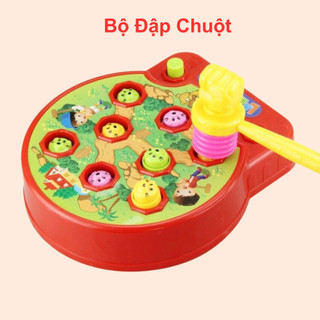 Bộ đập chuột đồ chơi đập chuột cho bé có nhạc vui nhộn giúp rèn luyện khả năng phản xạ