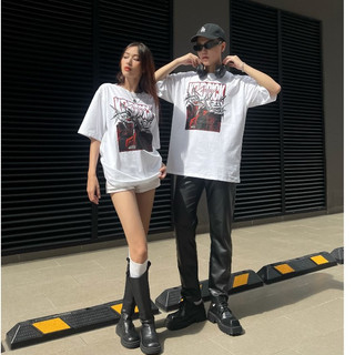 Áo thun nam nữ form rộng tay lỡ chất cotton dày dặn phong cách unisex TIQYTI 01