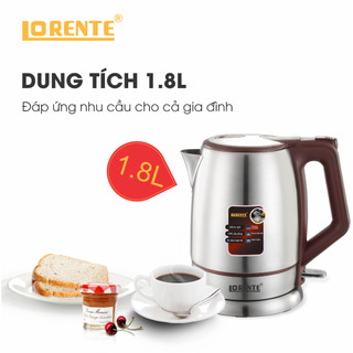 Ấm đun siêu tốc Inox Lorente LT - 3060 ( Dung tích 1,8 Lit )