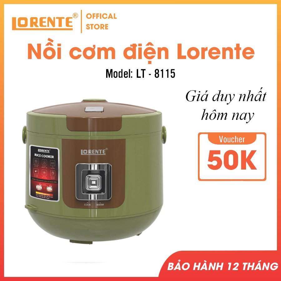Nồi cơm điện quai xách Lorente LT-8115 ( Dung tích 1,8 lít )
