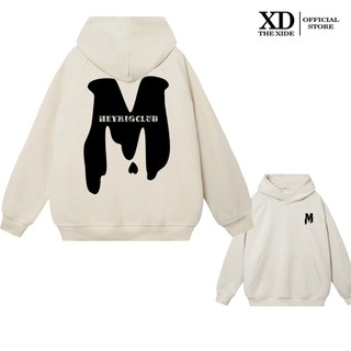 Áo Hoodie nỉ The Xide áo in chữ M lưỡi liềm form unisex nam nữ chất nỉ bông dày dặn