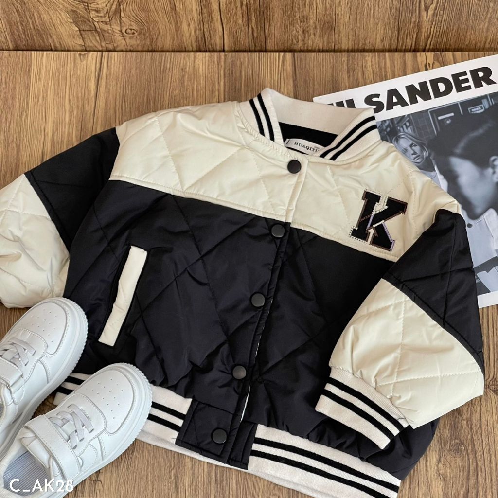 Áo khoác cho bé trai, áo khoác mùa đông cho bé EMBES KIDS 11kg - 28kg