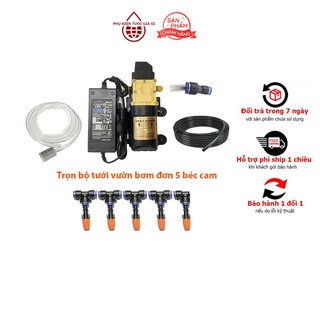 Trọn Bộ bơm đơn Sinleader tưới lan giá rẻ phun 5 béc đơn cam hướng T8 tưới lan cho vườn 5-10m2|PHỤ KIỆN TƯỚIỈ GIÁ SỈ