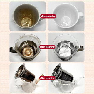 Bột tẩy cao trà, vết ố trà, ố cặn cà phê • tẩy sạch, không cần cọ rửa mạnh, không mùi (lọ từ 100g-250g) - HSD 3 năm