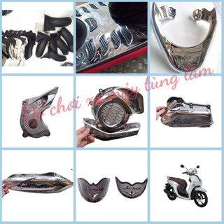 Bộ ốp trang trí xe Janus đầy đủ (9 món) chính hãng( mỏ đuôi inox)