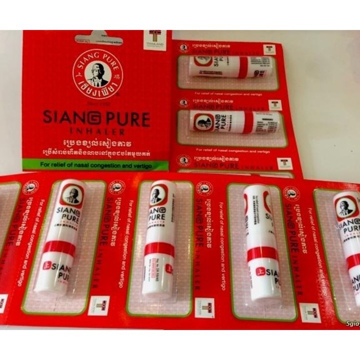Ống Hít Siang Pure Inhaler Bertram làm giảm nghẹt mũi, chóng mặt