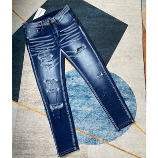 quần bò jean nam dài dsq amiri xanh xám đen rách gối kiểu,BẢN 4 CÚC chất jean co giãn tốt thời trang ĐƯỢC KIỂM