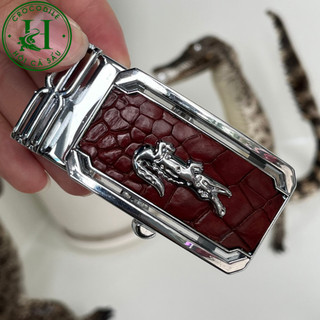Mặt khóa thắt lưng chính hãng Hội Cá Sấu Crocodile hợp kim cao cấp