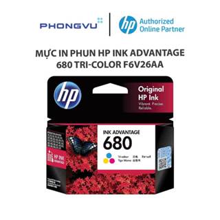 Mực in phun HP Ink Advantage 680 Tri-color F6V26AA - Không bảo hành