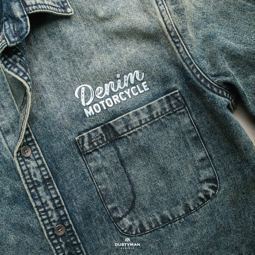 Áo Sơ Mi Denim BIRCH cổ điển DUSTYMAN - Form Regular Fit