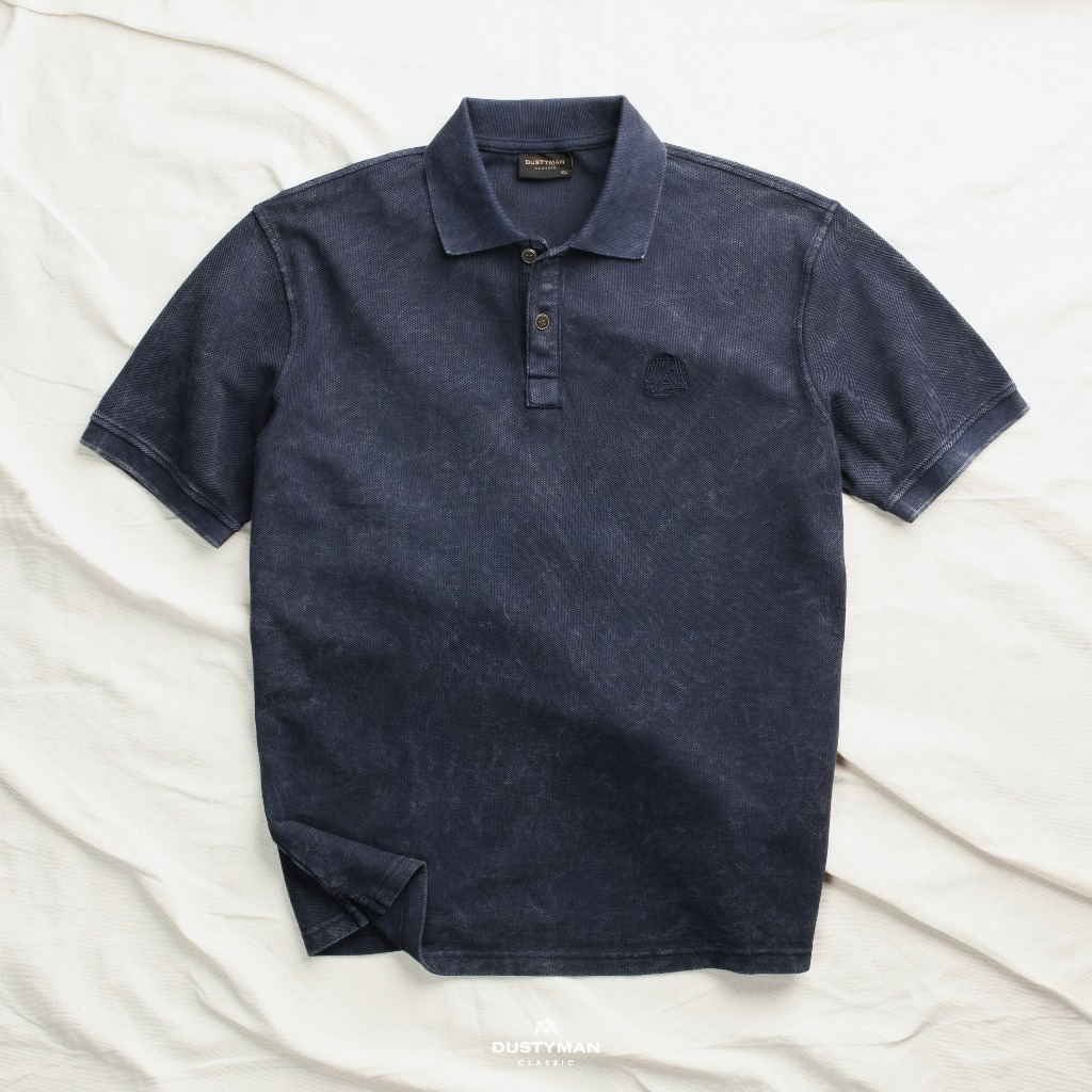 Áo Polo Nam Wash Classic Thoáng Mát DUSTYMAN - Vải cá sấu - Form Slim Fit - Retro