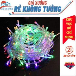 [Giá Xưởng] Đèn Dây Trang Trí Noel, Tết, Tiệc Dài 4,5m -  Dây Đèn Led Trang Trí Nhấp Nháy 7 Màu #