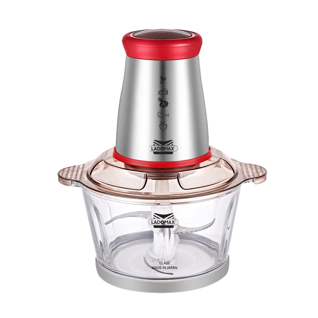 Máy xay thịt cối thủy tinh 2.0L Ladomax Ha-333INOX, 400W, thân máy inox BẢO HÀNH 1 NĂM