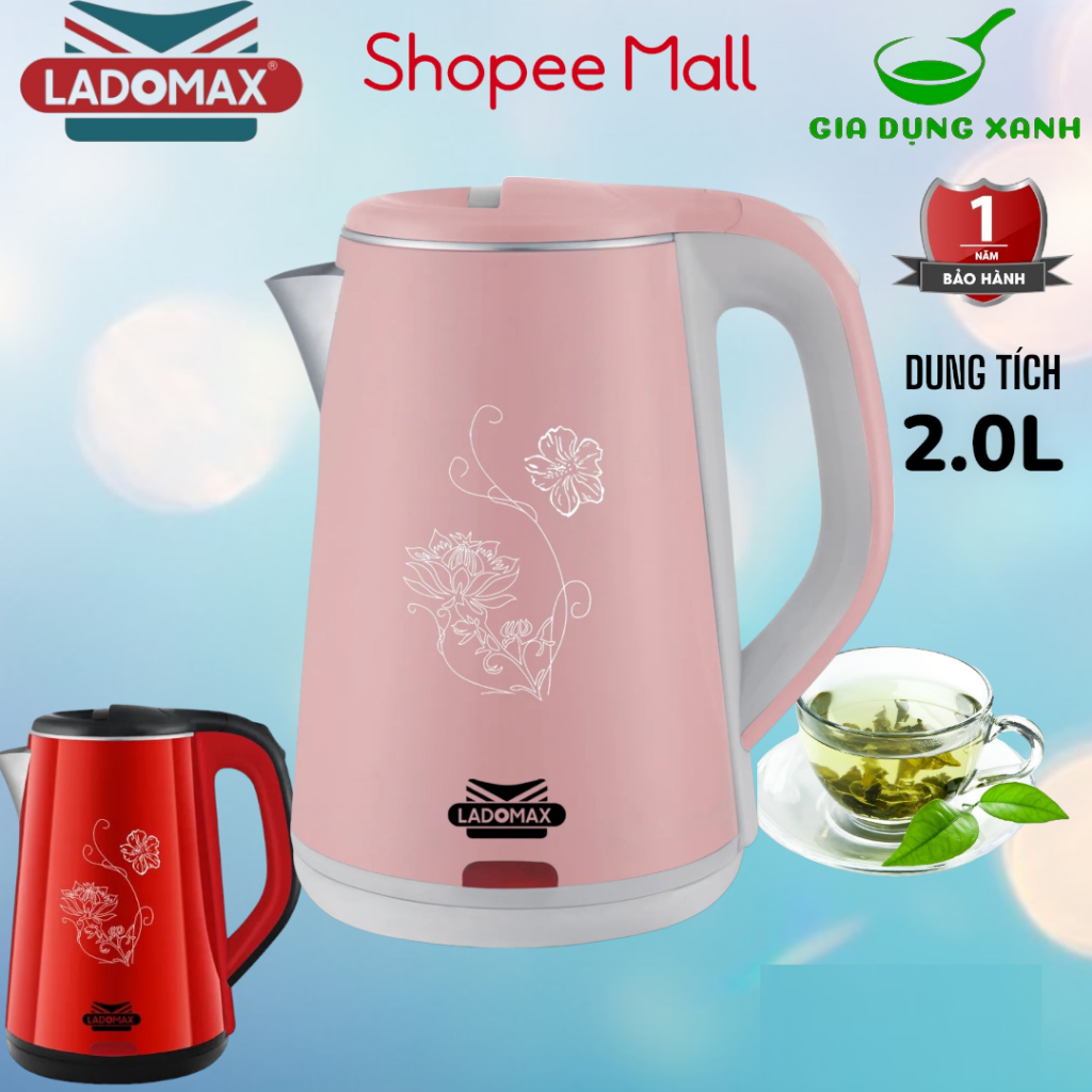 Ấm siêu tốc Ladomax HA-836 DUNG TÍCH 2L
